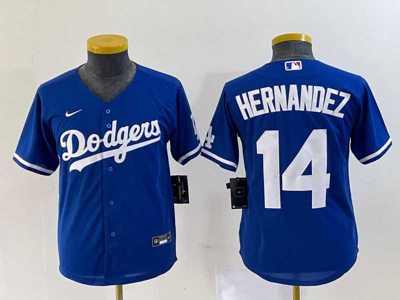 Youth Los Angeles Dodgers #14 Enrique Hernandez Blue Stitched Cool Base Nike Jersey,We sell and wholesale Youth Los Angeles Dodgers #14 Enrique Hernandez Blue Stitched Cool Base Nike Jersey on line form chian!